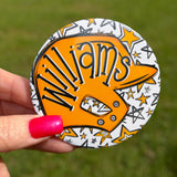 Baseball Button | Helmet | Stars