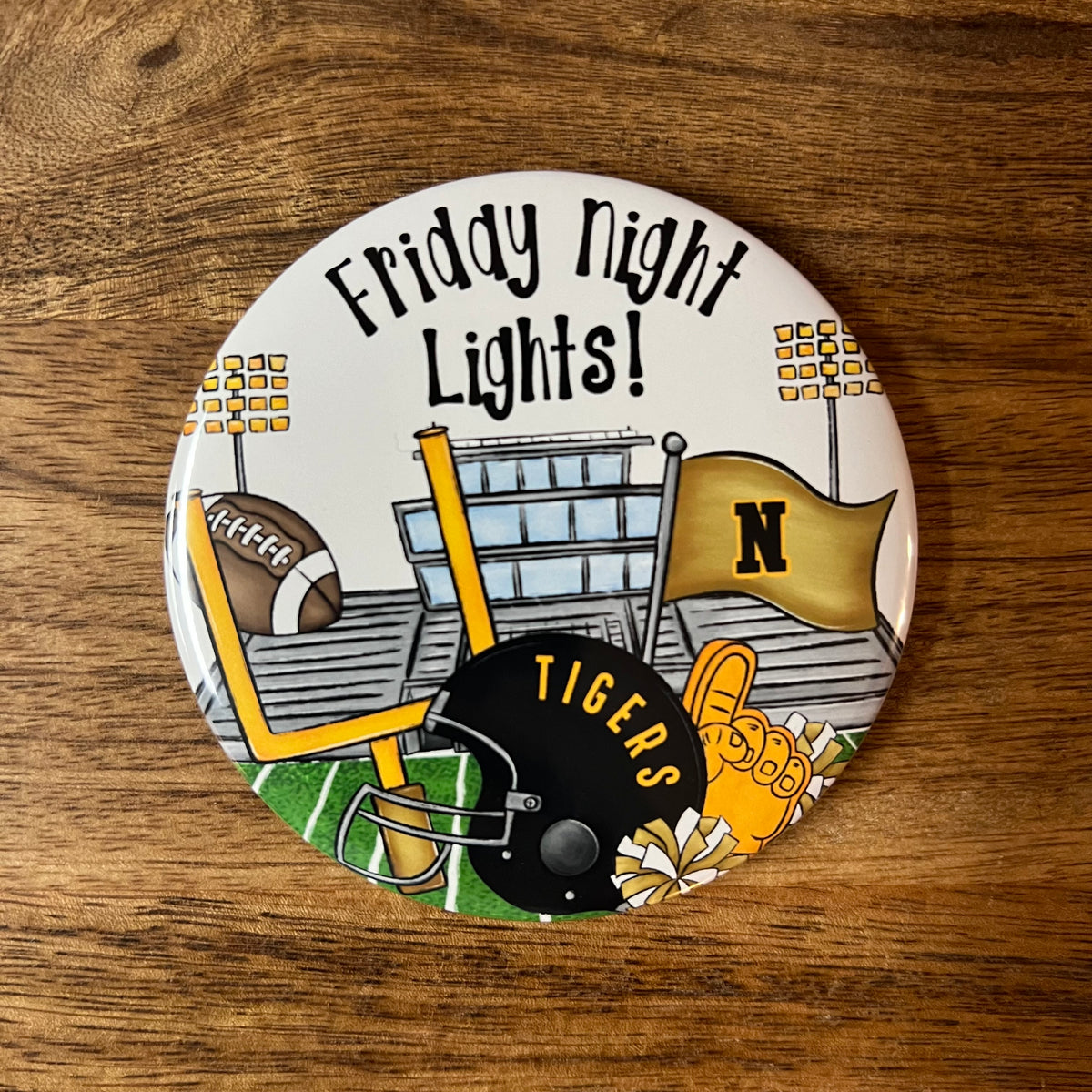 Custom Cheer/Football Stadium Buttons – Red Hill Collections