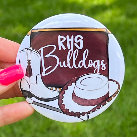 Drill Team Button | Football | Cheer