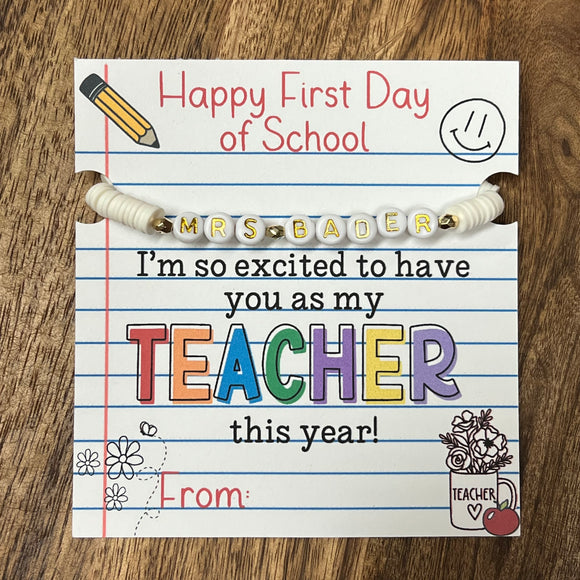 Teacher First Day