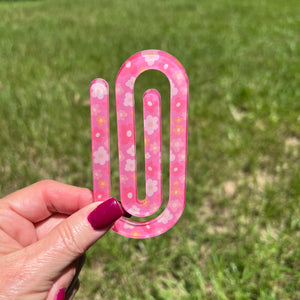Jumbo Paperclips/Floral