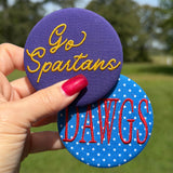 Embroidered Word Button