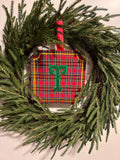 Wreath Card/Tartan Initial Embroidery