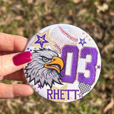 Trucker Mascot Button